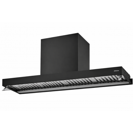 AIRFORCE F300 NoDrop BL/A/120 120cm Μαύρο Απορροφητήρας Εντοιχιζόμενος Τζάκι